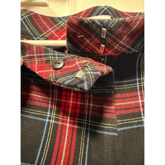 J.Jill Plaid Bi-Stretch Plaid Flannel Ankle Trouser Pants Size 8 - Picture 3 of 4